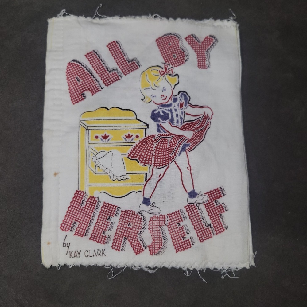 1950 Plakie Product Kay Clark All By Herself Learning Children's Cloth Book
